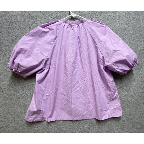 Who What Wear Purple Balloon Short Sleeve Top Size XL NWT - Picture 2 of 6